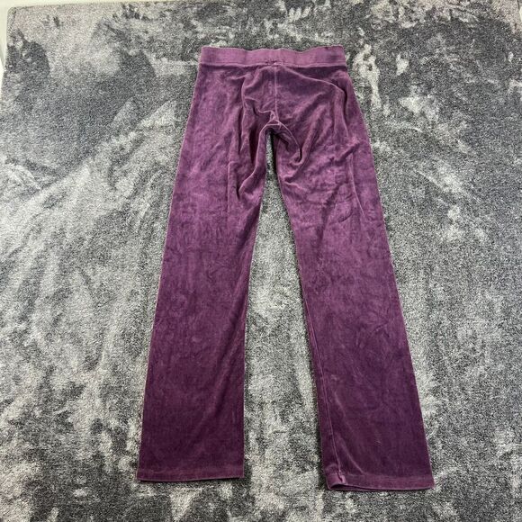Vtg Y2K Juicy Couture Velour Sweatpants Embellished Embroidered S Purple USA - Picture 9 of 11